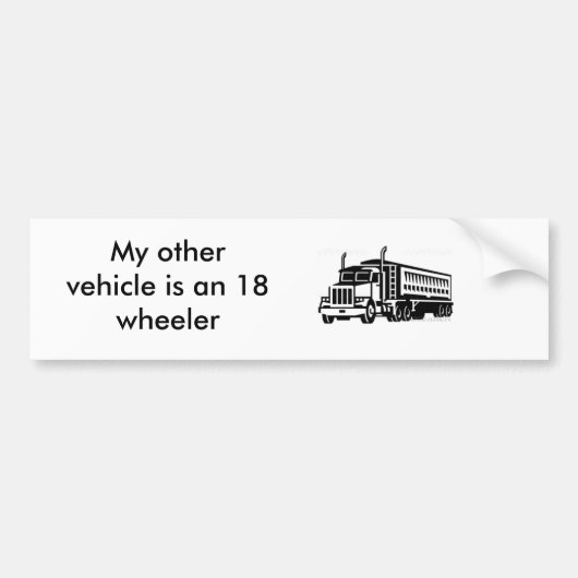 semi-transport-vrachtwagen_TRN_075, Mijn andere vo Bumpersticker (Voorkant)