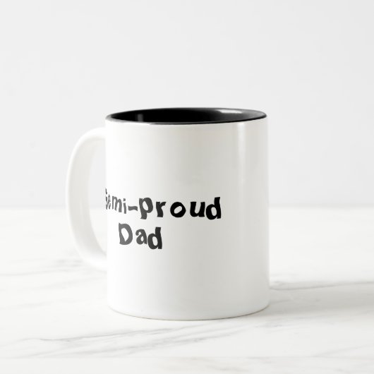 Semi-trotse Mok van de Vaderdag van papa (Voorkant links)