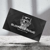 Semi Truck Abstract Zwart Professioneel Trucking Visitekaartje