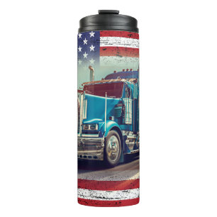 Semi Truck American Truck Driver Thermosbeker