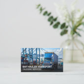 Semi Truck at Shipping Port Visitekaartje (Staand voorkant)