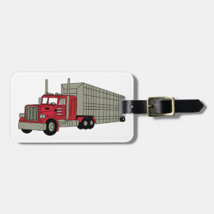 Semi Truck Bagagelabel