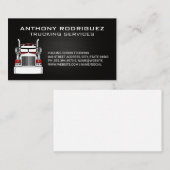 Semi Truck Big Rig | vervoer Visitekaartje (Voorkant / Achterkant)