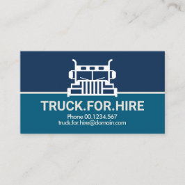 Semi Truck Border Motif Large Truck voor Hire Visitekaartje