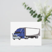 Semi Truck Briefkaart (Staand voorkant)