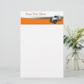 Semi Truck Briefpapier (Staand voorkant)