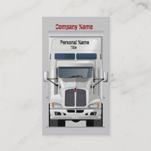 Semi Truck Business Profile Card Visitekaartje