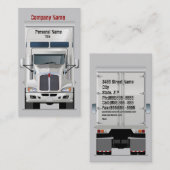 Semi Truck Business Profile Card Visitekaartje (Voorkant / Achterkant)