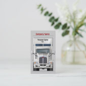 Semi Truck Business Profile Card Visitekaartje (Staand voorkant)