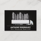 Semi Truck | City Skyline Visitekaartje (Voorkant)