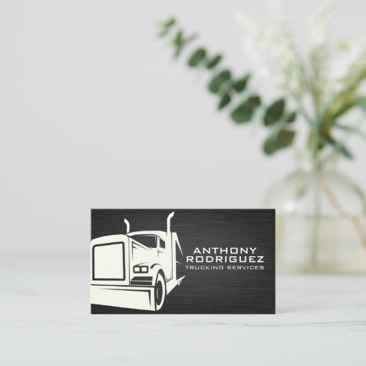 Semi Truck Close | Logistiek Visitekaartje (Staand voorkant)