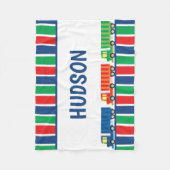 Semi Truck Convoy gepersonaliseerde fleece deken (Voorkant)