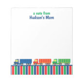 Semi Truck Convoy Personalized Notitieblok (Voorkant)