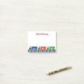 Semi Truck Convoy Personalized Post-it Notitieblok Post-it® Notes (Op bureau)