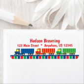 Semi Truck Convoy Return Address Labels (Insitu)