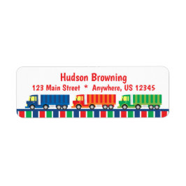 Semi Truck Convoy Return Address Labels