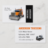 Semi Truck Delivery Company Visitekaartje (Voorkant / Achterkant)