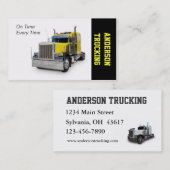 Semi Truck Delivery Company Visitekaartje (Voorkant / Achterkant)