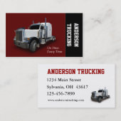 Semi Truck Delivery Company Visitekaartje (Voorkant / Achterkant)