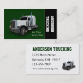 Semi Truck Delivery Visitekaartje (Voorkant / Achterkant)