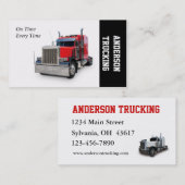 Semi Truck Delivery Visitekaartje (Voorkant / Achterkant)