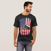 Semi Truck Driver 18 Wheeler Trucker USA American  T-shirt (Voorkant volledig)