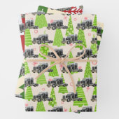 Semi Truck Driver Cool Inpakpapier Vel (In situ)