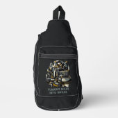 Semi Truck Driver Sling Bag (Voorkant)