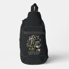 Semi Truck Driver Sling Bag