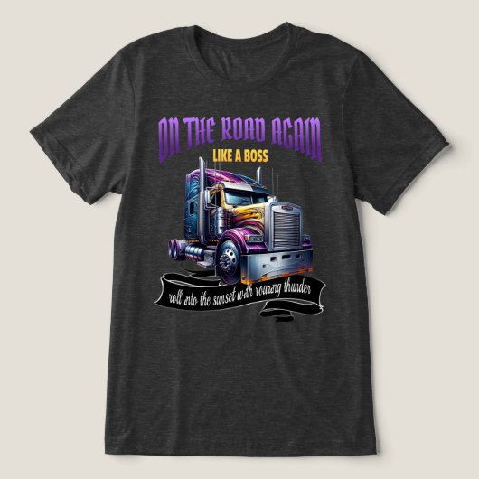 Semi Truck Driver T-shirt (Design voorkant)