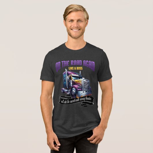 Semi Truck Driver T-shirt (Voorkant volledig)