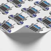 Semi Truck Front Cadeaupapier (Hoek)