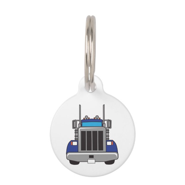 Semi Truck Front Huisdierpenning (Voorkant)