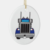Semi Truck Front Keramisch Ornament (Rechts)