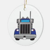 Semi Truck Front Keramisch Ornament (Links)