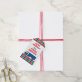 Semi Truck gepersonaliseerde cadeau Labels Cadeaulabel (Met Touw)