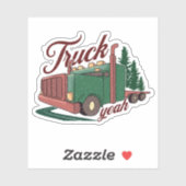  semi-truck grappig sticker (Vel)
