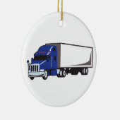Semi Truck Keramisch Ornament (Rechts)