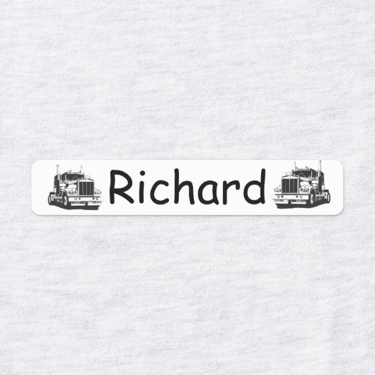 Semi Truck Labels (Design 1)