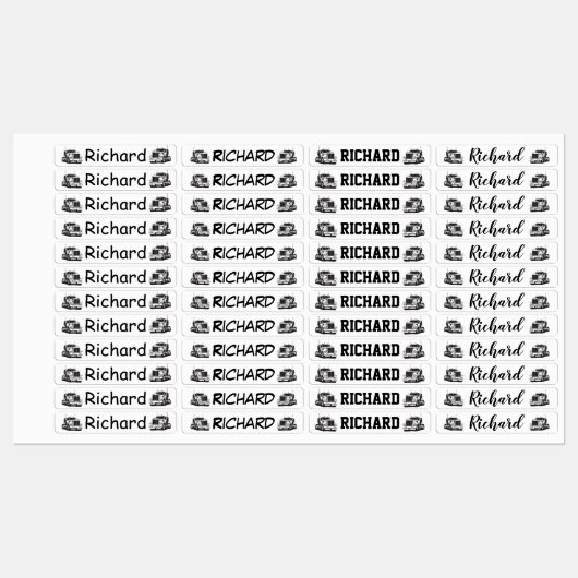 Semi Truck Labels (Vel)