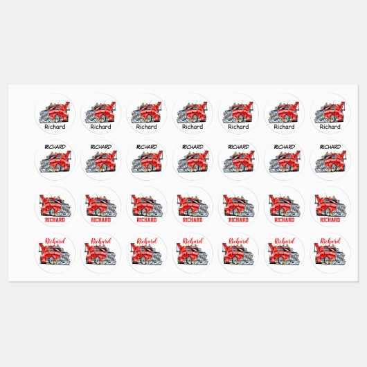 Semi Truck Labels (Vel)