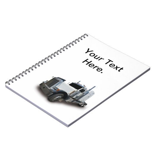 Semi Truck Log Book Spiral Notitieboek (Linkerzijde)