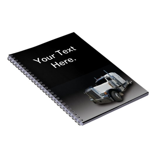 Semi Truck Log Book Spiral Notitieboek (Rechterzijde)