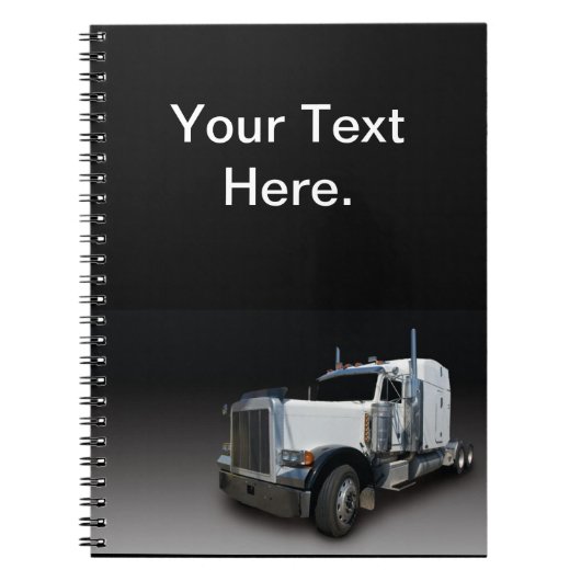 Semi Truck Log Book Spiral Notitieboek (Voorkant)