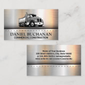 Semi Truck Logo | Commercial Driver Visitekaartje (Voorkant / Achterkant)