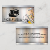Semi Truck Logo | Hardwarehulpmiddelen Visitekaartje (Voorkant / Achterkant)