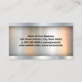 Semi Truck Logo | Industriële achtergrond van meta Visitekaartje (Achterkant)