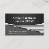 Semi Truck Logo Metaal | Stalen Patroon Visitekaartje (Achterkant)