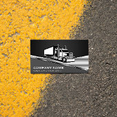 Semi Truck Logo | Metaal Visitekaartje