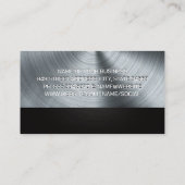 Semi Truck Logo | Metaalborstel Visitekaartje (Achterkant)